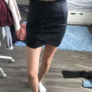 BB Dakota Nordstrom vegan leather envelope skirt